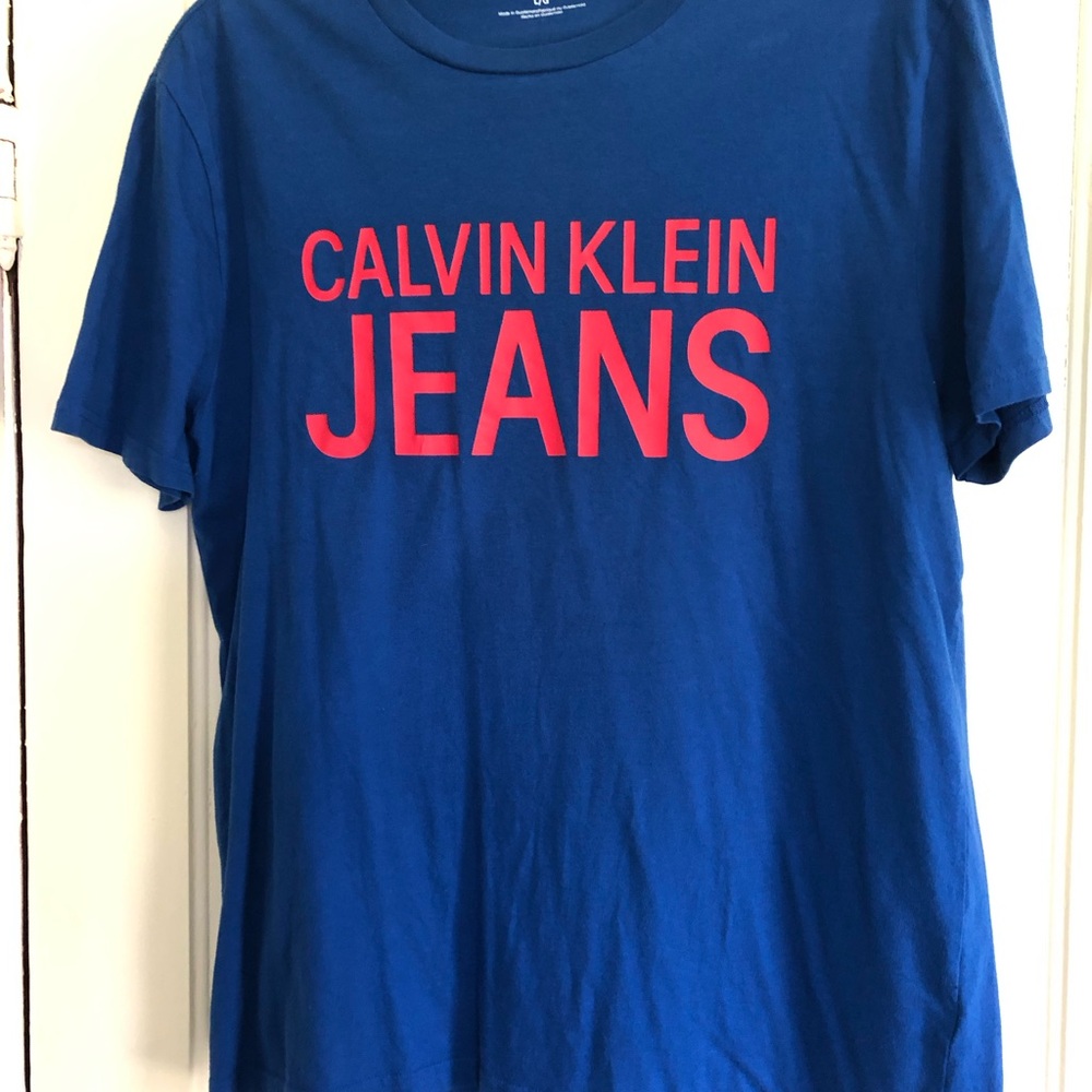 Calvin Klein Jeans Men's Royal Blue Tee